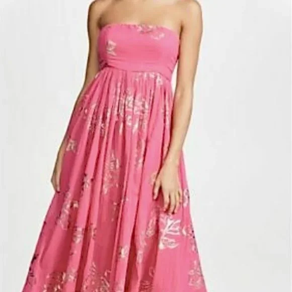 free people pink strapless dress Maxi Dress Free People Life Like This Strapless Dress Dress Hotsell Love Of  My Life Midi
